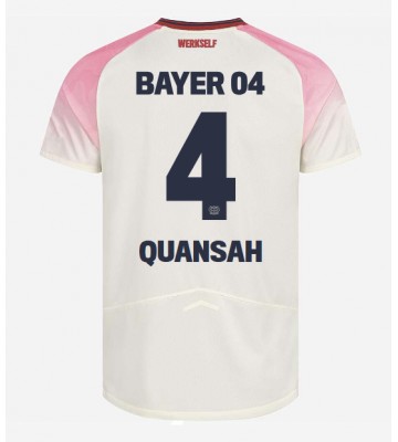 Bayer Leverkusen Jarell Quansah #4 Replika Udebanetrøje 2025-26 Kortærmet